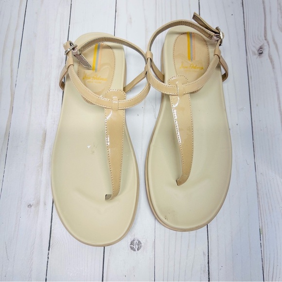 Sam Edelman Naomi T Strap Thong Beige Sandals Size 8.5 - Picture 5 of 10
